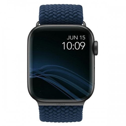UNIQ pasek Aspen Apple Watch 40|38|41mm Series 4|5|6|7|8|SE|SE2 Braided niebieski|oxford blue image 4