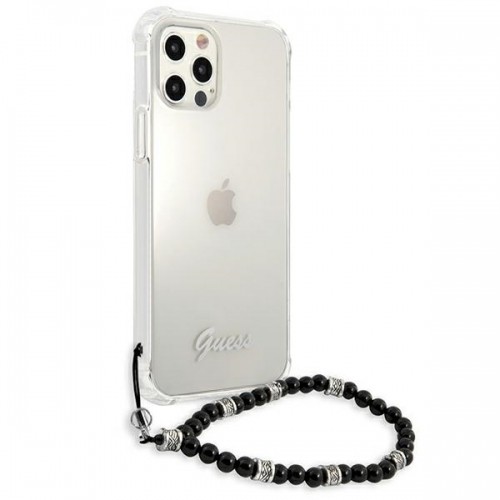 Guess GUHCP12MKPSBK iPhone 12|12 Pro 6,1" Transparent hardcase Black Pearl image 4