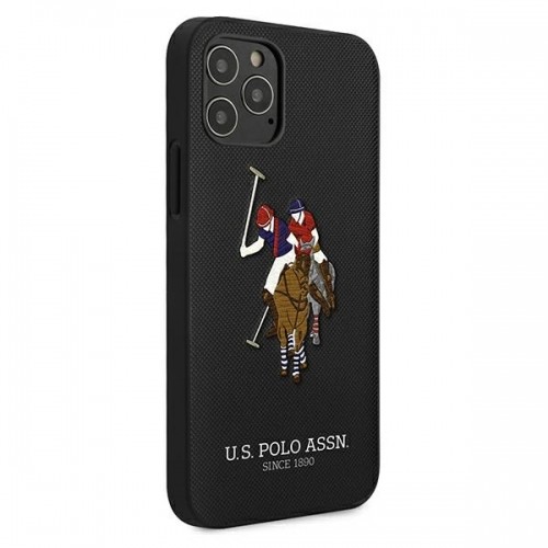 U.s. Polo Assn. US Polo USHCP12LPUGFLBK iPhone 12 Pro Max 6,7" czarny|black Polo Embroidery Collection image 4