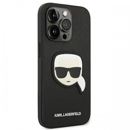 Karl Lagerfeld PU Saffiano Karl Head Case for iPhone 14 Pro Max Black image 4