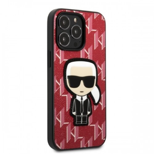 Karl Lagerfeld Monogram Ikonik Case for iPhone 13 Pro Max Red image 4