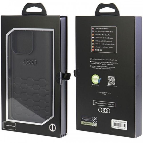 Audi GT Synthetic Leather iPhone 15 Pro Max 6.7" czarny|black hardcase AU-TPUPCIP15PM-GT|D2-BK image 4