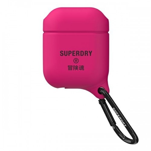 SuperDry AirPods Cover Waterproof różowy |pink image 4