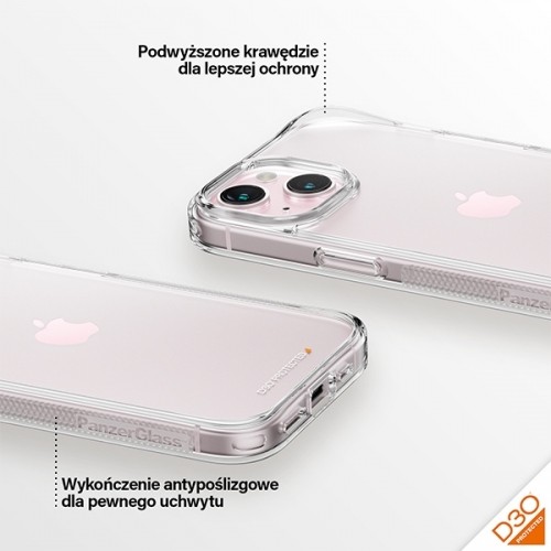PanzerGlass HardCase iPhone 15 6.1" D3O 3xMilitary grade transparent 1172 image 4