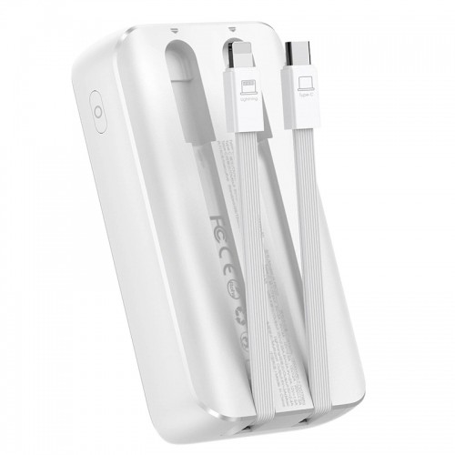 Mini power bank with built-in cables Joyroom JR-PBC07 20000mAh 30W - white image 4