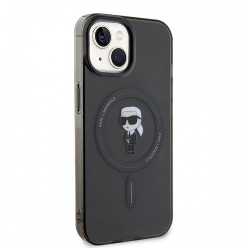 Karl Lagerfeld KLHMP14SHFCKNOK iPhone 14 | 15 | 13 6.1" czarny|black hardcase IML Ikonik MagSafe image 4