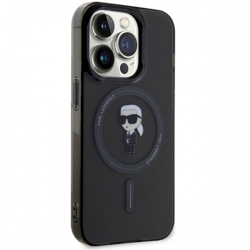 Karl Lagerfeld KLHMP14LHFCKNOK iPhone 14 Pro 6.1" czarny|black hardcase IML Ikonik MagSafe image 4