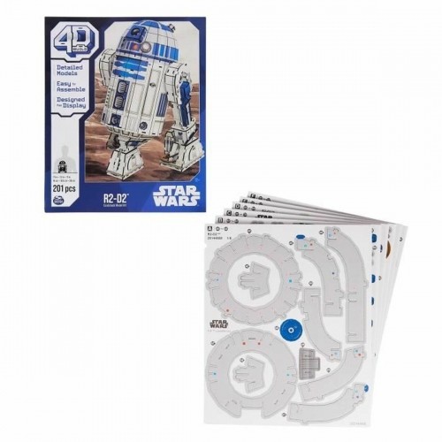 Celtniecības Komplekts Star Wars R2-D2 201 Daudzums 19 x 18,6 x 28 cm Balts Daudzkrāsains image 4