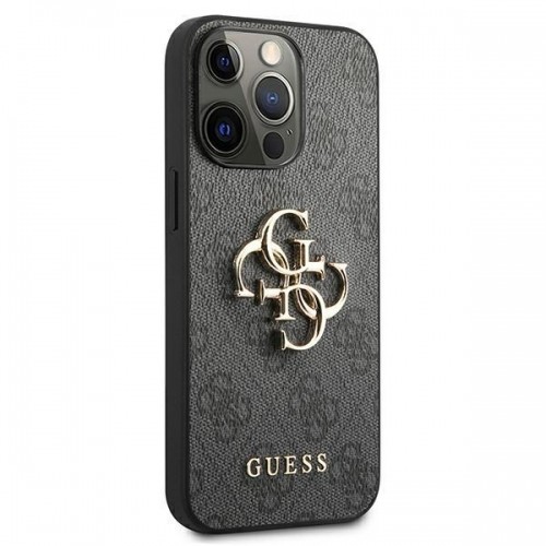 Guess GUHCP13X4GMGGR iPhone 13 Pro Max 6.7&quot; grey|grey hardcase 4G Big Metal Logo image 4