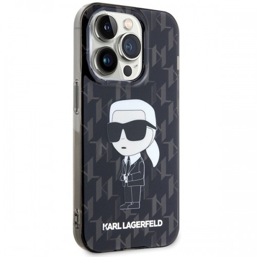 Karl Lagerfeld KLHCP15XHNKMKLK iPhone 15 Pro Max 6.7" czarny|black hardcase Monogram Ikonik image 4