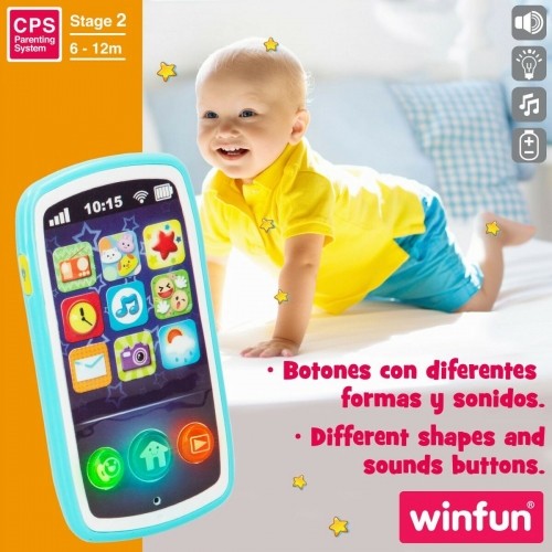 Rotaļlietu telefons Winfun 7,5 x 14 x 2 cm (6 gb.) image 4