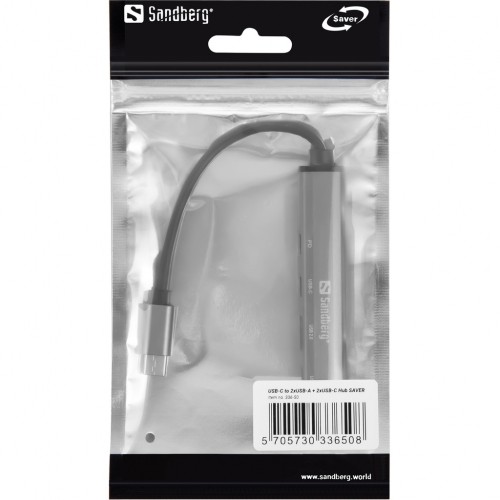 Sandberg 336-50 USB-C to 3xUSB-A+2xUSB-C Saver image 4