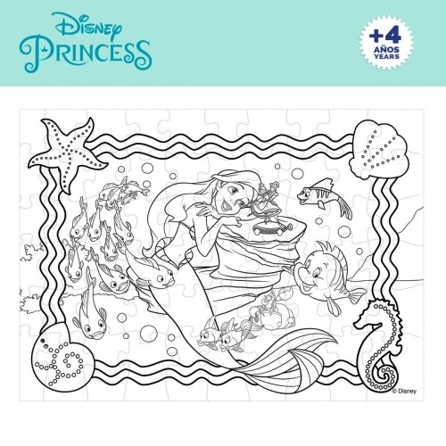 Puzle Bērniem Princesses Disney Abpusējs 60 Daudzums 70 x 1,5 x 50 cm (6 gb.) image 4