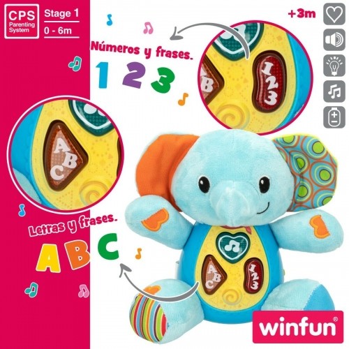 Плюшевая игрушка, издающая звуки Winfun Слон 17 x 17,5 x 10 cm (6 штук) image 4