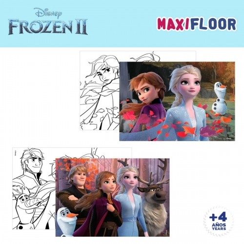 Детский паззл Frozen Двухстороннее 4 в 1 48 Предметы 35 x 1,5 x 25 cm (6 штук) image 4