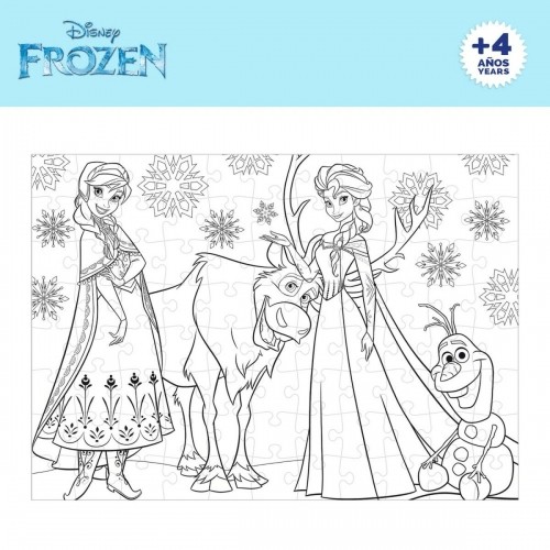 Puzle Bērniem Frozen Abpusējs 108 Daudzums 70 x 1,5 x 50 cm (6 gb.) image 4