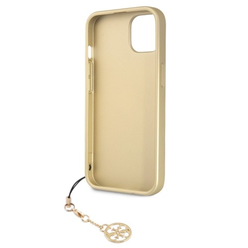 Guess 4G Charms Case for iPhone 13 Brown image 4