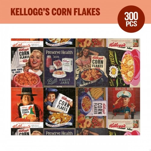 Puzle un domino komplekts Kellogg's Corn Flakes 300 Daudzums 45 x 60 cm (6 gb.) image 4