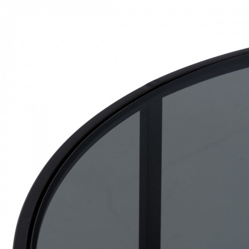 Bigbuy Home Centrālais galds Melns Dabisks Stikls Dzelzs Koks MDF 75 x 75 x 40 cm image 4