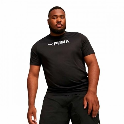 Vīriešu Krekls ar Īsām Piedurknēm Puma Fit Ultrabreath Melns image 4