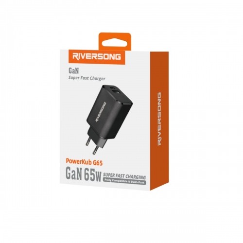 Riversong wall charger PowerKub G65 65W 1x USB 1x USB-C black AD96-EU image 4