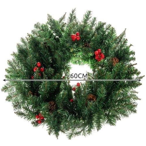 Ruhhy Christmas Decoration Door Wreath Decorative Ornamental Ornament 60cm Thick XXL (16944-0) image 4