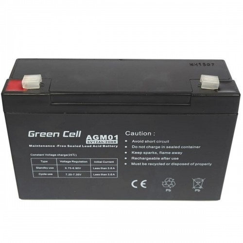 Baterija Nepārtrauktās Barošanas Sistēma Barošanas Sistēma UPS Green Cell AGM01 12 Ah image 4
