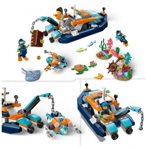 LEGO City 60377 Explorer Diving Boat Конструктор image 4