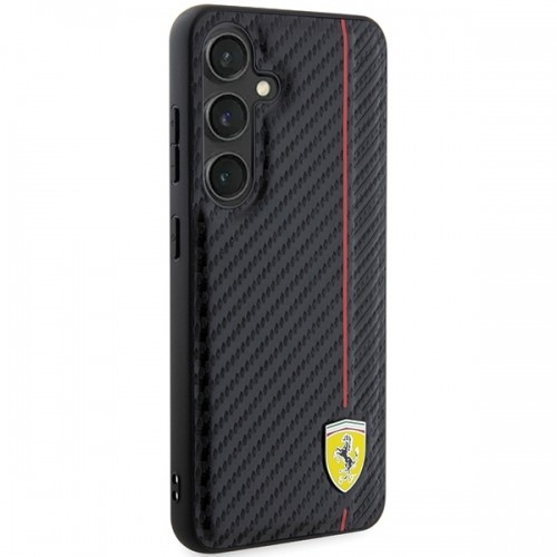 Ferrari FEHCS24MN3DUR S24+ S926 czarny|black hardcase Carbon Printed Line image 4