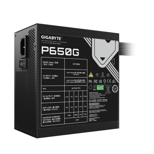Gigabyte GP-P650G power supply unit 650 W 20+4 pin ATX ATX Black image 4