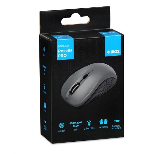 iBOX i009W Rosella wireless optical mouse, grey image 4