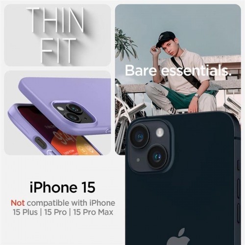 Spigen Thin Fit, iris purple - iPhone 15 image 4