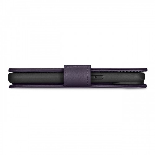 iCarer Wallet Case 2in1 Cover iPhone 14 Plus Anti-RFID Leather Flip Case Dark Purple (WMI14220727-DP) image 4