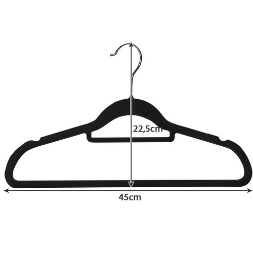 Clothes hanger 20 pieces - black Ruhhy 22536 (17021-0) image 4