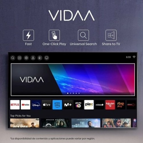 Viedais TV Hisense 55E7KQ 55" 4K Ultra HD HDR D-LED QLED image 4