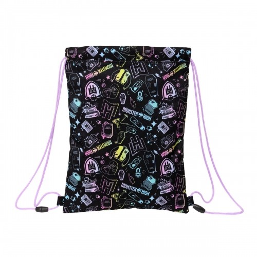 Сумка-рюкзак на веревках Monster High Чёрный 26 x 34 x 1 cm image 4