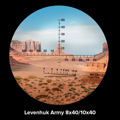 Levenhuk Army 10x40 Binoculars with Reticle image 4