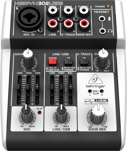 Behringer X302USB audio mixer 5 channels image 4