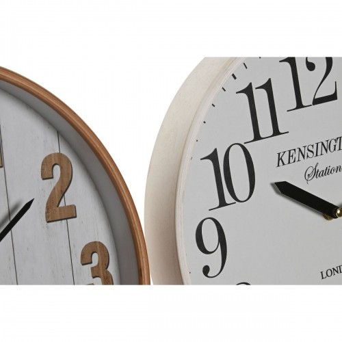 Настенное часы Home ESPRIT Белый Стеклянный Деревянный MDF 32 x 4,5 x 32 cm (2 штук) image 4