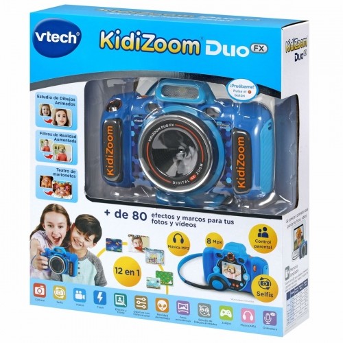 Rotaļlietu kamera bērniem Vtech Kidizoom Duo DX Zils image 4
