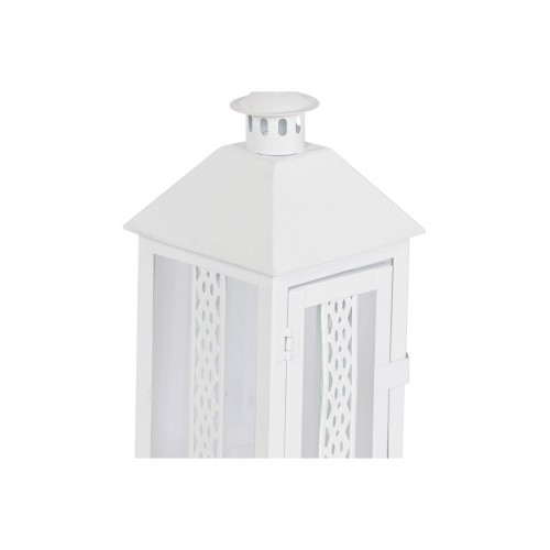 Фонарь Home ESPRIT Белый Стеклянный Железо Shabby Chic 20 x 20 x 55 cm (3 Предметы) image 4