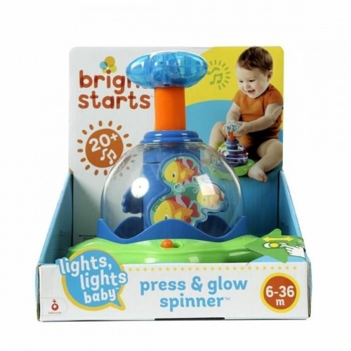 Mazuļu rotaļlieta Bright Starts Musical Star Toy Press & Glow Spinner image 4