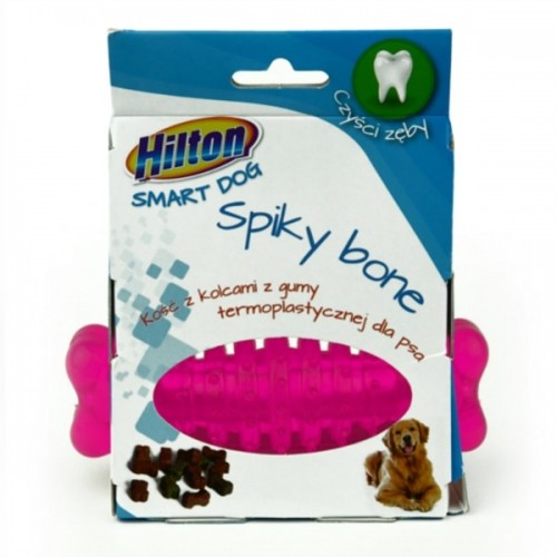 HILTON Dog Spiky Ball mix kolor Kość z kolcami  12cm dla psa image 4
