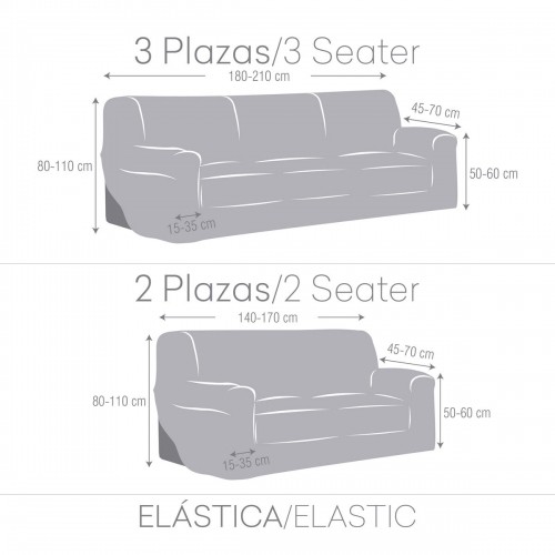 Dīvānu pārklājienu komplekts Eysa TROYA Bordo 70 x 110 x 210 cm 2 Daudzums image 4