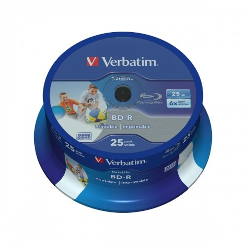 Blu-Ray BD-R Printable Verbatim 43811 25 штук image 4