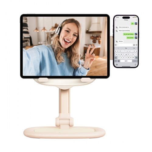 Baseus Seashell Series adjustable tablet|phone stand - pink image 4