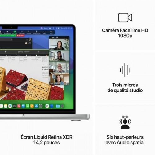 Portatīvais dators Apple MacBook Pro 14" 16 GB RAM 1 TB SSD Azerty Francūzis image 4