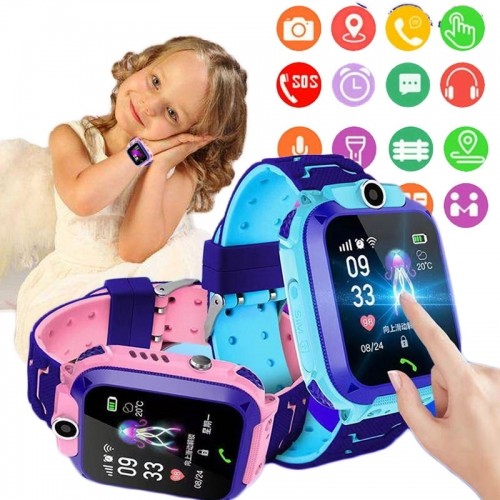 Bemi K1 See My Kid Wi-Fi / Sim GPS izsekošanas Bērnu Pulkstenis ar balss zvanu čatu un Kameru Rozā image 4