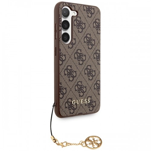 Guess GUHCSA55GF4GBR A55 A556 brązowy|brown hardcase 4G Charms Collection image 4