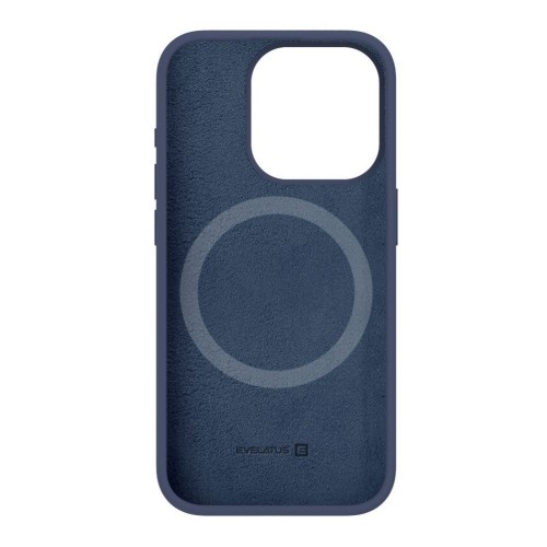 Evelatus Premium Magsafe Мягкого прикосновения силиконовый чехол-крышка Apple iPhone 15 Pro Полноч Синий image 4